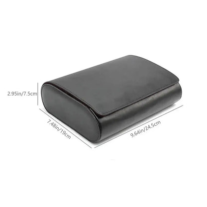 Laurent Poedagar® Saffiano 6-Slot Watch Roll