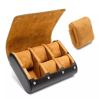Laurent Poedagar® Saffiano 6-Slot Watch Roll